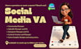 be your social media virtual assistant linkedin ig community manager canva VA