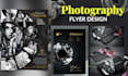 design photography flyer, poster, business flyer, and social media flyer