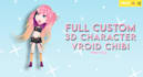 create vroid model commission or chibi 3d vtuber rigging for live2d streamer
