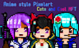 creat pixelart anime style nft collection