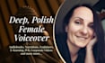provide a professional deep female polish voice over recording