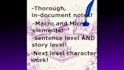 do an in depth developmental edit of your novel