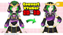 design 3d vroid, 3d vtuber model, vrchat avatar