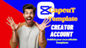 create capcut template creator account and provide guidance