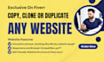 copy, duplicate or clone any website into wordpress or html