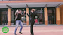 add logo and text funny dancing video promo ads