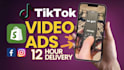 create tiktok video ads and facebook video ads for dropshipping