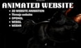 3d animated website development webgl opengl webxr threejs website gsap lottie