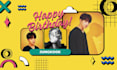 design a creative birthday card, greeting card or invitation