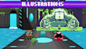 produce pixelart animated videos
