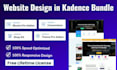 design website in kadence theme and blocks
