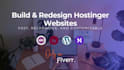 build or redesign hostinger wordpress website