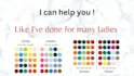 do a seasonal color analysis, create a personal color palette and makeup palette