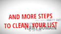 scrub, verify and  clean email lists, remove bounce email