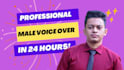 do professional male voice over in american or indian accent