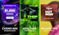 create instagram and facebook ads banners for any industry