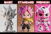 sculpt cute stylized 3d character model for 3d print, chibi, mascot or toys