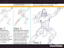 draw and ink a comic book page 3 panels