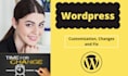 make wordpress changes, customize and fix wordpress