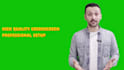 create a greenscreen spokesperson video in arabic or english