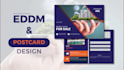 design modern postcard or eddm in 24 hours