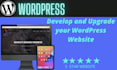 create a wordpress ecommerce website landing page and customize your wp site