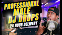 voice and produce male dj drops tags or radio promo