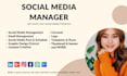 be your social media manager and content creator