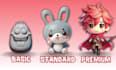 create cute chibi 3d character modeling