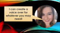record female audio voiceovers