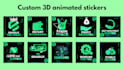 design custom 3d telegram stickers for your crypto project