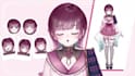 draw a cute live2d vtuber model,vtuber rigging, vtuber design,vtube studio