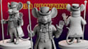 create 3d character, figurine or stl model for 3d printing