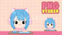 custom cute pngtuber avatar or giftuber for vtuber streamer