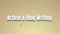 write SEO web content, blog posts, and amazon articles