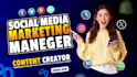 be your social media marketing manager and assistant