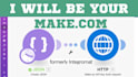 advanced make com automation, API, http, webhook, zoom API and slack workflow