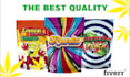 design colorful mylar bag for cannabis brand and pouch bags