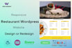 design or customization wordpress restaurant website