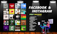 design attractive facebook and instagram posts