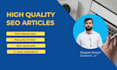 do SEO article writing, content writing and blog writing