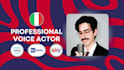 record a professional italian voiceover extra fast