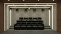do luxury home theater design with acoustic treatment