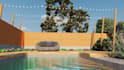 do backyard landscape design, pool and garden patio