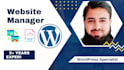 do website management, website manager or wordpress maintenance