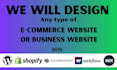 create wordpress business, ecommerce website, online store, online shop