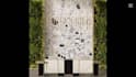 illustrate doodle wall art mural for office restaurant home