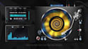 create an audio react with super dj turntable