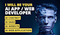 deploy ai chatbot, ai app, ai website, ai saas, and be your ai app developer
