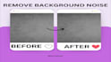 remove background noise from video or audio in 24hrs